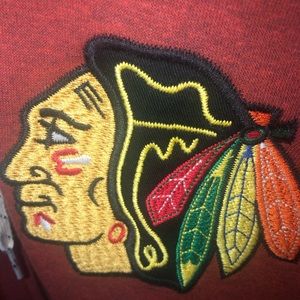 CCM Chicago Blackhawks Full Zip Logo Hoodie sweatshirt womens M Embroidered NHL